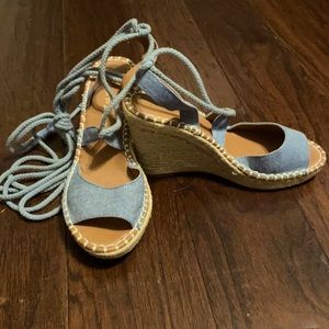 Ankle tie espadrilles
